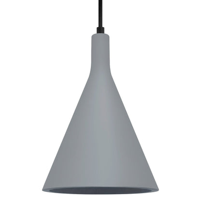 Ceramic Ceiling Pendant Light Grey Gypsum Lamp Shade - Energy Light Bulbs - Free delivery on all orders