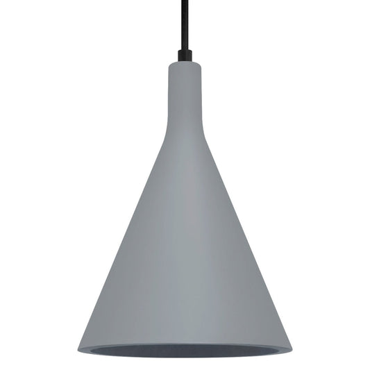 Ceramic Ceiling Pendant Light Grey Gypsum Lamp Shade - Energy Light Bulbs - Free delivery on all orders