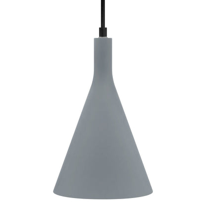 Ceramic Ceiling Pendant Light Grey Gypsum Lamp Shade - Energy Light Bulbs - Free delivery on all orders