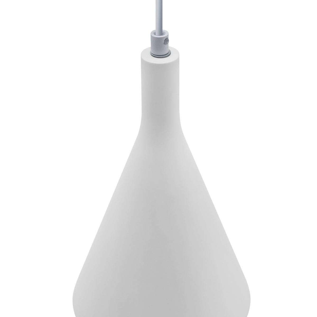 Ceramic Ceiling Pendant Light White Gypsum Lamp Shade - Energy Light Bulbs - Free delivery on all orders