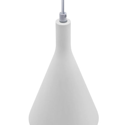 Ceramic Ceiling Pendant Light White Gypsum Lamp Shade - Energy Light Bulbs - Free delivery on all orders