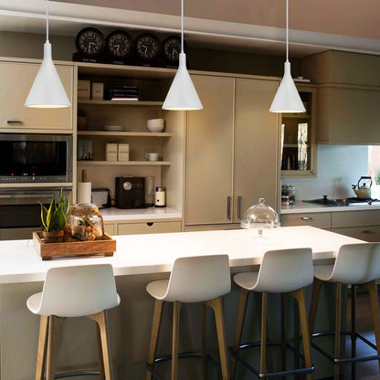Ceramic Ceiling Pendant Light White Gypsum Lamp Shade - Energy Light Bulbs - Free delivery on all orders