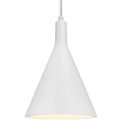Ceramic Ceiling Pendant Light White Gypsum Lamp Shade - Energy Light Bulbs - Free delivery on all orders