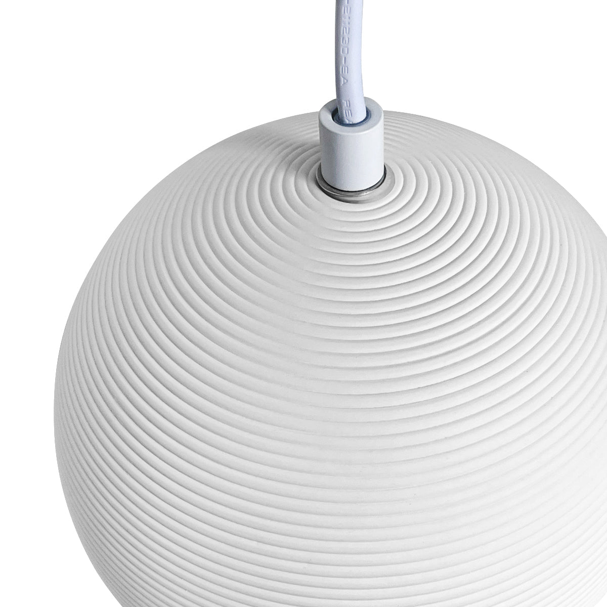 Ceramic Ceiling Pendant Light White Paintable Gypsum Groove Pattern - Energy Light Bulbs - Free delivery on all orders