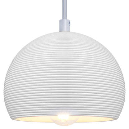Ceramic Ceiling Pendant Light White Paintable Gypsum Groove Pattern - Energy Light Bulbs - Free delivery on all orders