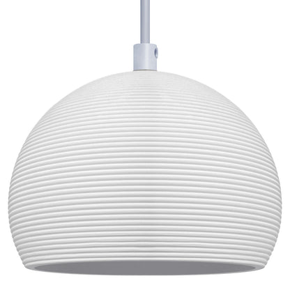 Ceramic Ceiling Pendant Light White Paintable Gypsum Groove Pattern - Energy Light Bulbs - Free delivery on all orders