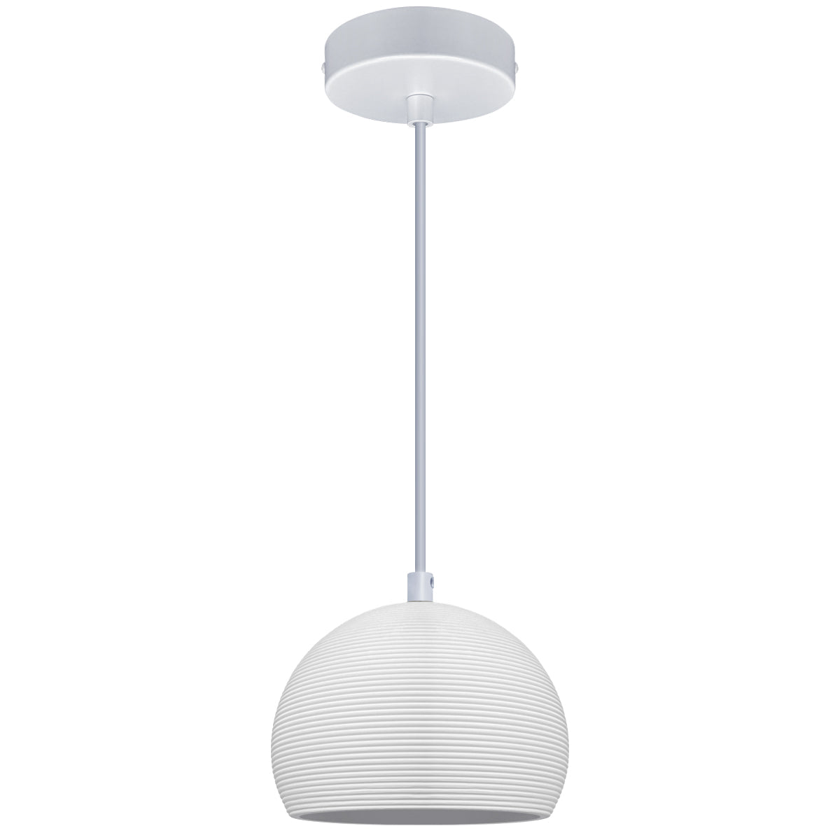 Ceramic Ceiling Pendant Light White Paintable Gypsum Groove Pattern - Energy Light Bulbs - Free delivery on all orders
