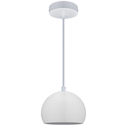 Ceramic Ceiling Pendant Light White Paintable Gypsum Groove Pattern - Energy Light Bulbs - Free delivery on all orders