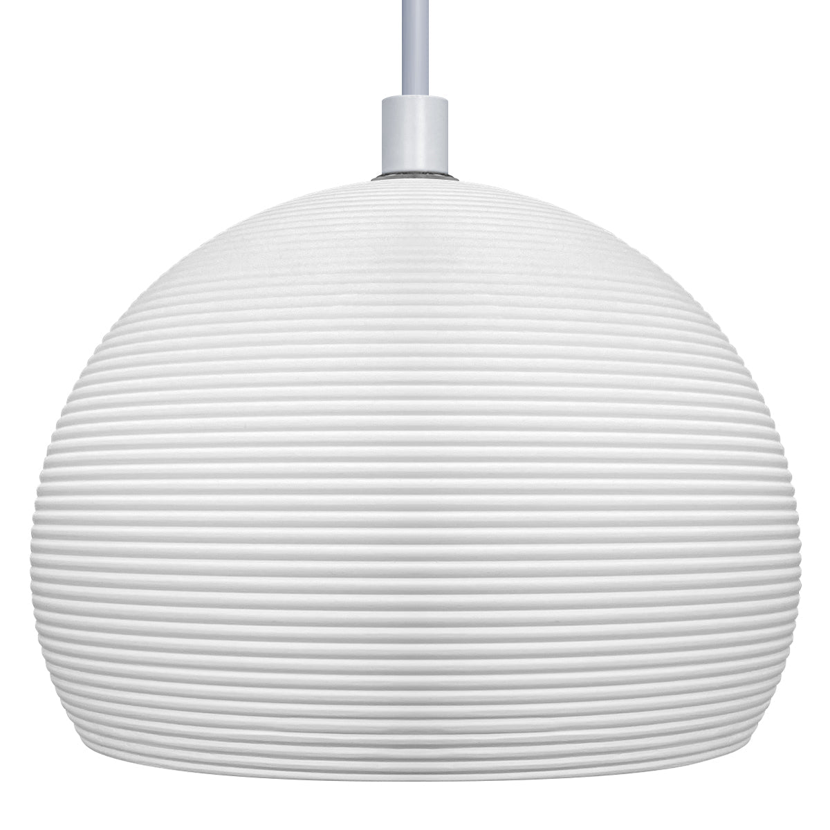 Ceramic Ceiling Pendant Light White Paintable Gypsum Groove Pattern - Energy Light Bulbs - Free delivery on all orders