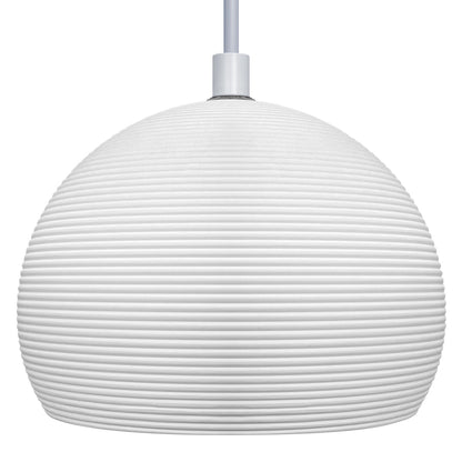 Ceramic Ceiling Pendant Light White Paintable Gypsum Groove Pattern - Energy Light Bulbs - Free delivery on all orders