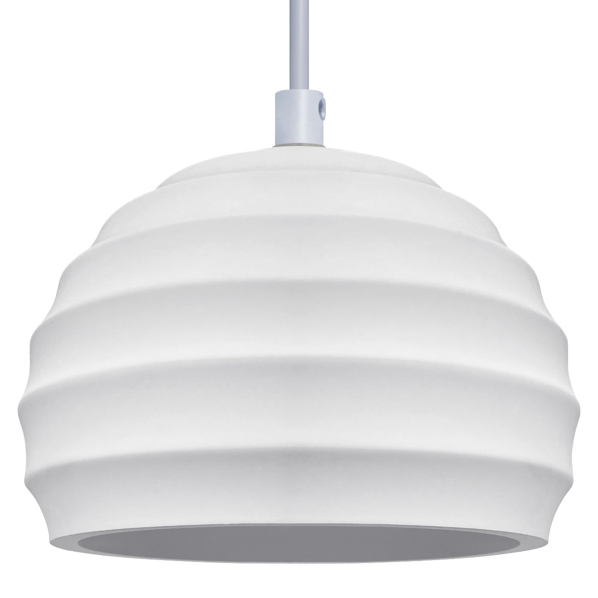Ceramic Ceiling Pendant Light White Paintable Gypsum Twist Pattern - Energy Light Bulbs - Free delivery on all orders