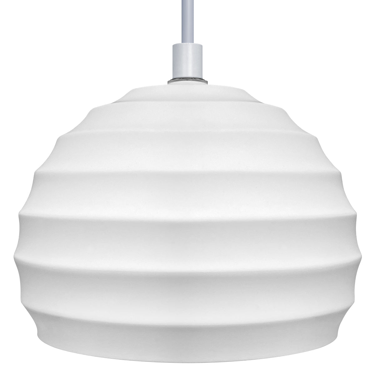 Ceramic Ceiling Pendant Light White Paintable Gypsum Twist Pattern - Energy Light Bulbs - Free delivery on all orders