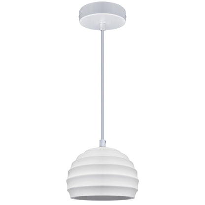 Ceramic Ceiling Pendant Light White Paintable Gypsum Twist Pattern - Energy Light Bulbs - Free delivery on all orders