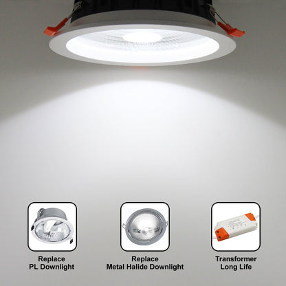 COB 24W Recessed Commercial LED Downlight 6000K - Energy Light Bulbs - Free delivery on all orders