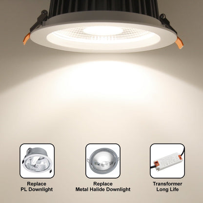 COB 30W Recessed Commercial LED Downlight 4000K - Energy Light Bulbs - Free delivery on all orders