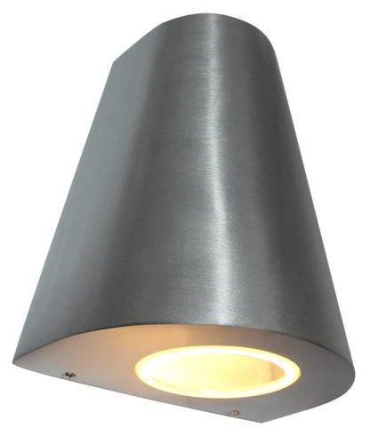 Cone Shape Outdoor Wall Light Stainless Steel Finish Exterior Single Downlight - Energy Light Bulbs - Free delivery on all orders