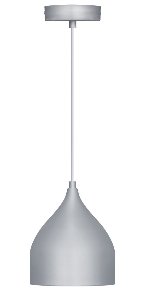 Contemporary Grey Ceiling Pendant Light Shade Fine Metal - Energy Light Bulbs - Free delivery on all orders