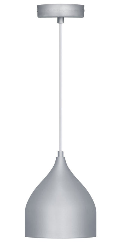Contemporary Grey Ceiling Pendant Light Shade Fine Metal - Energy Light Bulbs - Free delivery on all orders