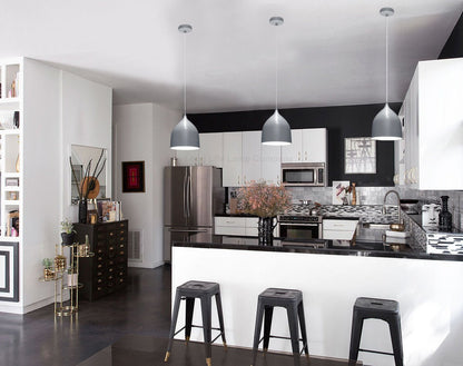 Contemporary Grey Ceiling Pendant Light Shade Fine Metal - Energy Light Bulbs - Free delivery on all orders