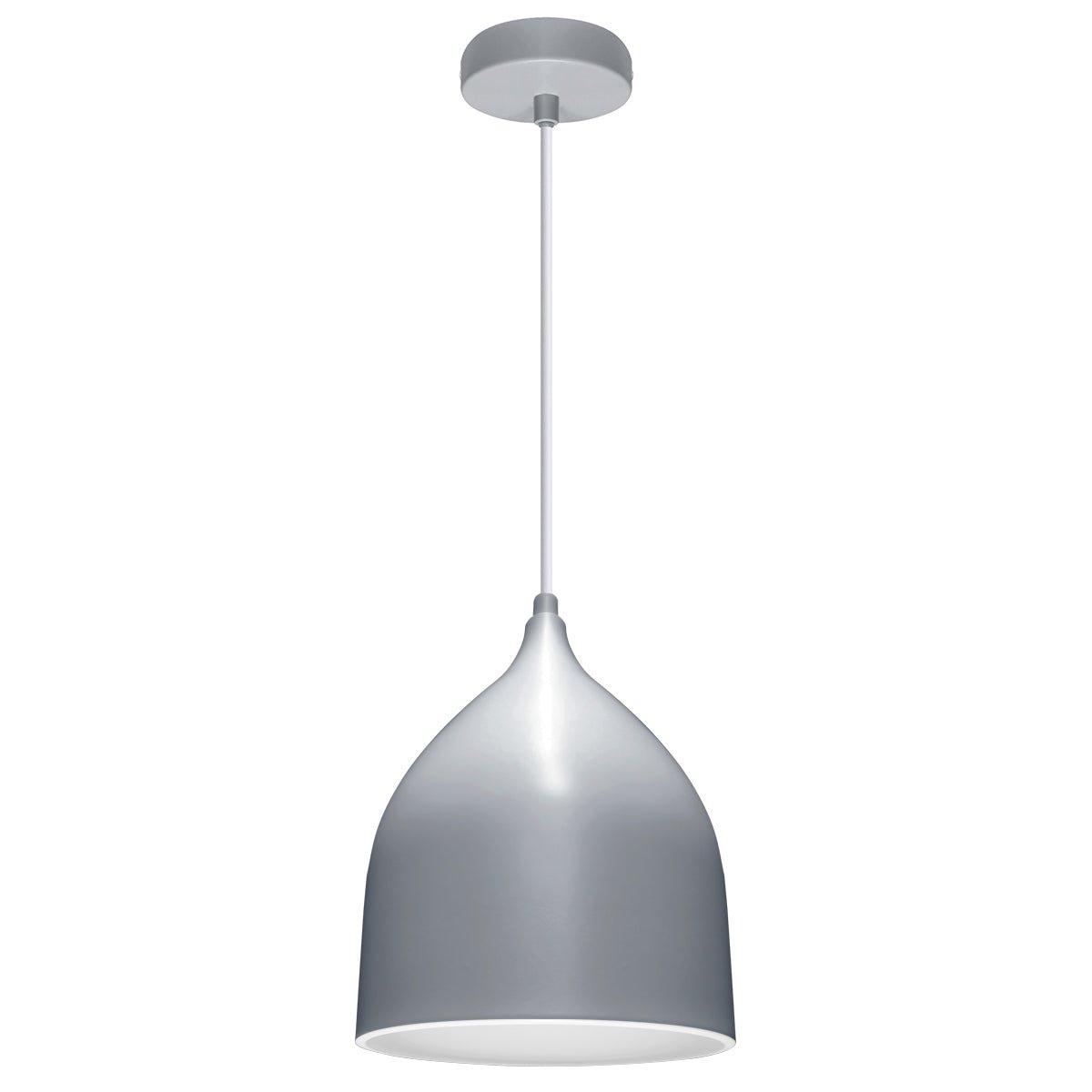 Contemporary Grey Ceiling Pendant Light Shade Fine Metal - Energy Light Bulbs - Free delivery on all orders