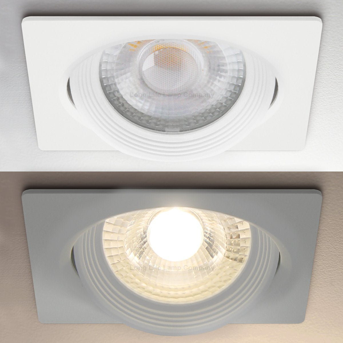 Cool White 3w Adjustable LED Recessed Ceiling Downlight Square CLS2 - Energy Light Bulbs - Free delivery on all orders