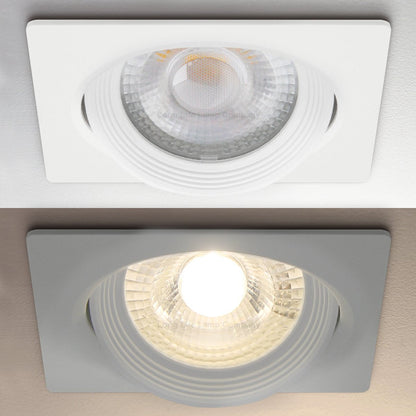 Cool White 3w Adjustable LED Recessed Ceiling Downlight Square CLS2 - Energy Light Bulbs - Free delivery on all orders