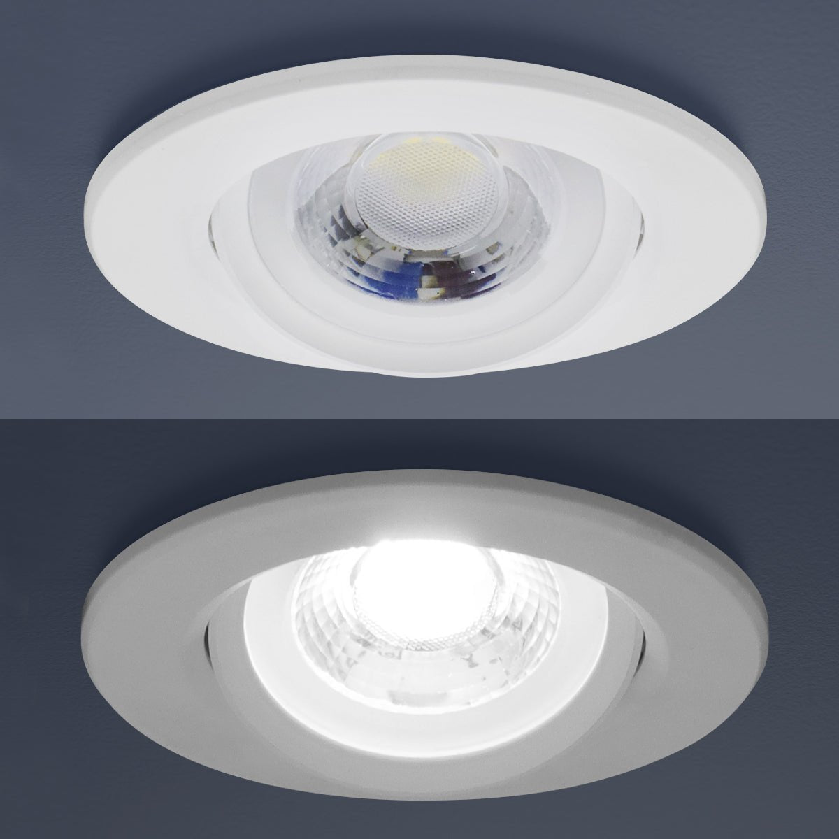 Cool White 3w LED Recessed Ceiling Downlight Adjustable - Energy Light Bulbs - Free delivery on all orders