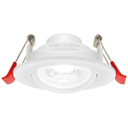 Cool White 3w LED Recessed Ceiling Downlight Adjustable - Energy Light Bulbs - Free delivery on all orders