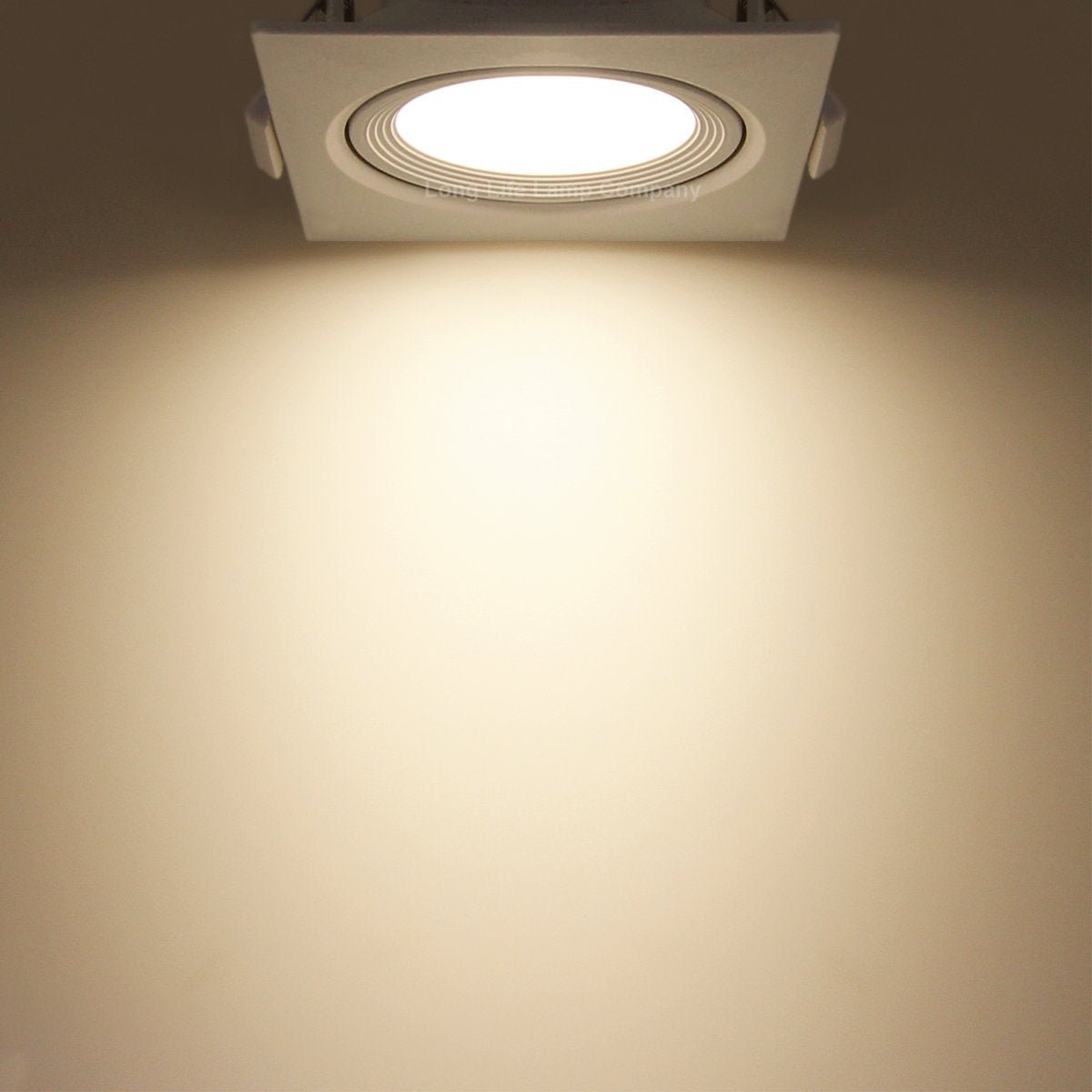 Cool White 6.5w Adjustable LED Recessed Ceiling Downlights Square CLS9 - Energy Light Bulbs - Free delivery on all orders