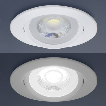 Cool White 7w LED Recessed Ceiling Downlight Adjustable - Energy Light Bulbs - Free delivery on all orders