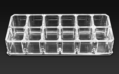 Cosmetic Clear Make Up Organiser Acrylic 12 Sections for Lipstick Lip gloss Nail Polish M8206 - Energy Light Bulbs - Free delivery on all orders