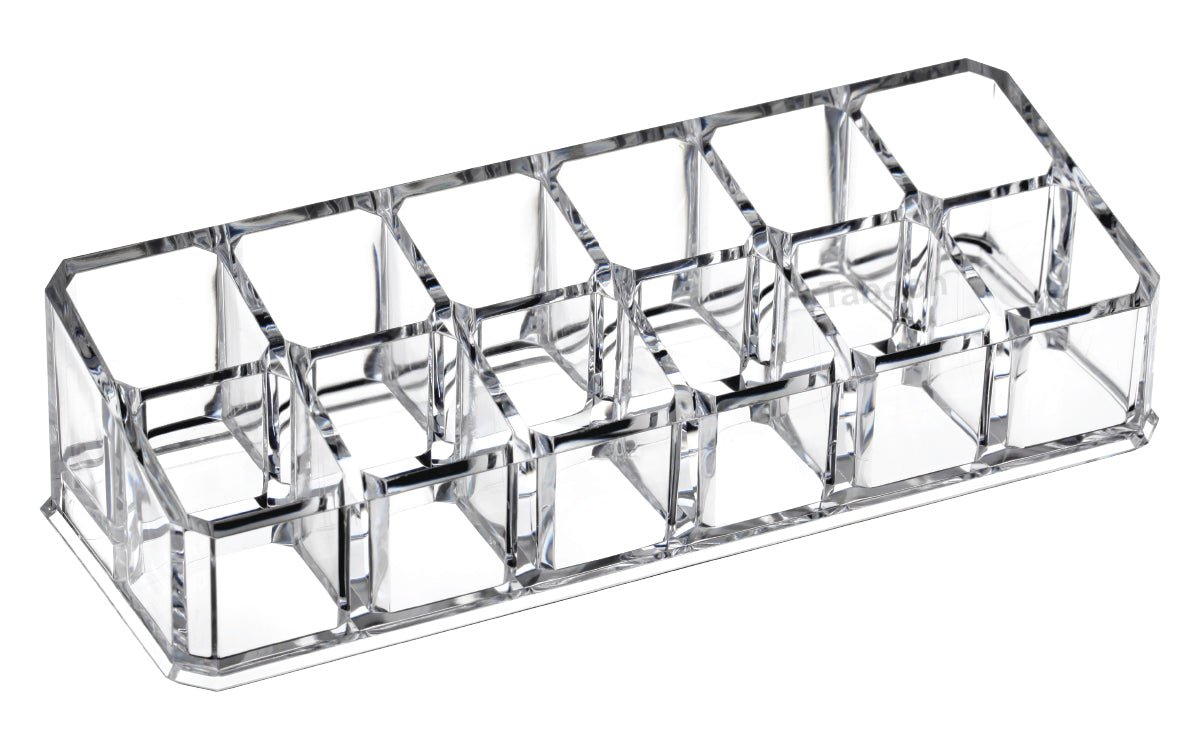 Cosmetic Clear Make Up Organiser Acrylic 12 Sections for Lipstick Lip gloss Nail Polish M8206 - Energy Light Bulbs - Free delivery on all orders