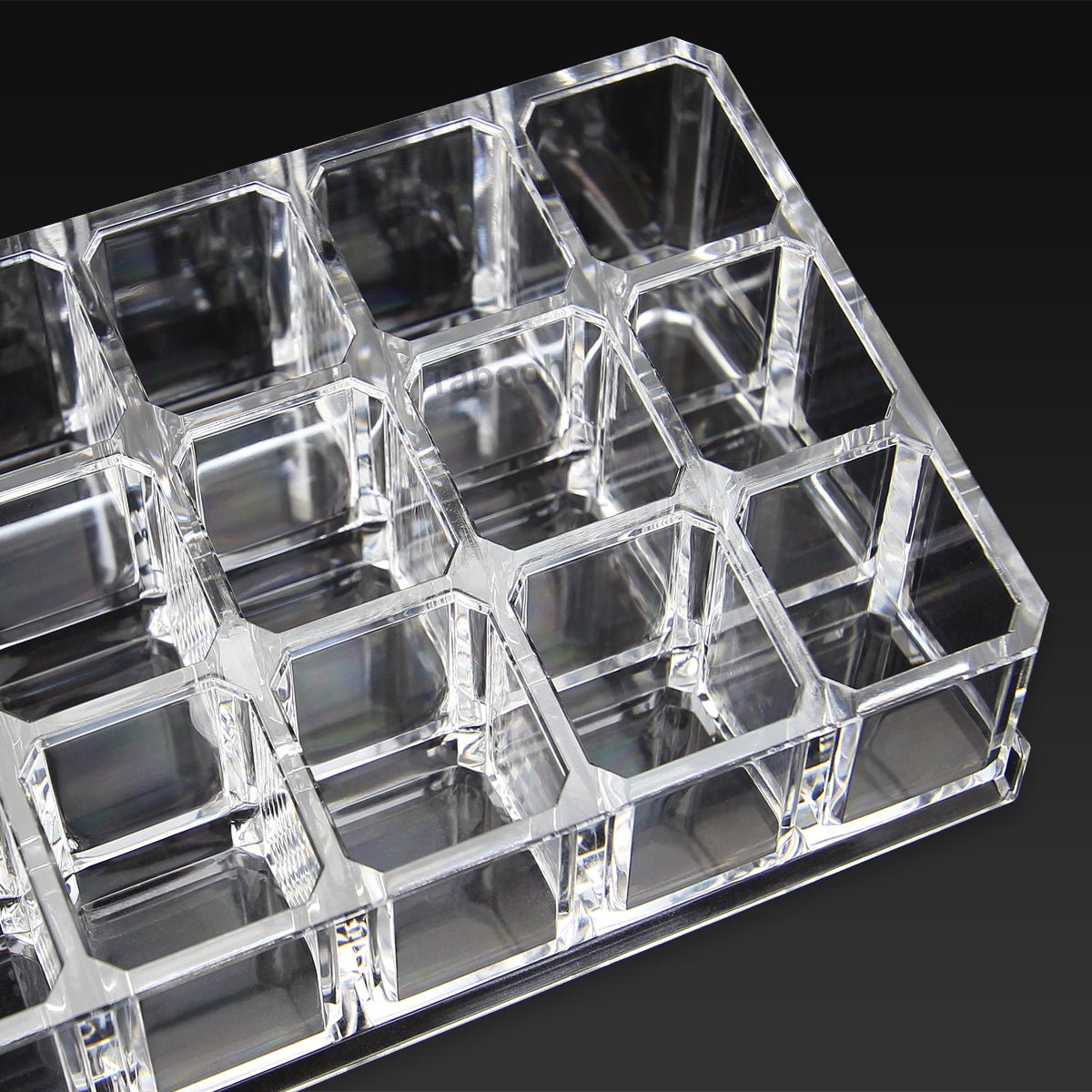 Cosmetic Clear Make Up Organiser Acrylic 18 Sections for Lipstick Lip gloss Nail Polish M8118 - Energy Light Bulbs - Free delivery on all orders