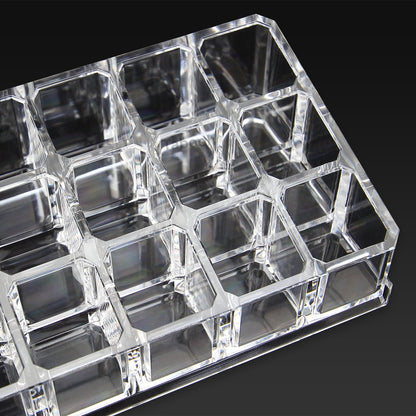 Cosmetic Clear Make Up Organiser Acrylic 18 Sections for Lipstick Lip gloss Nail Polish M8118 - Energy Light Bulbs - Free delivery on all orders