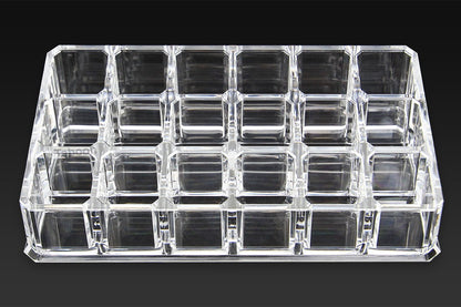 Cosmetic Clear Make Up Organiser Acrylic 18 Sections for Lipstick Lip gloss Nail Polish M8118 - Energy Light Bulbs - Free delivery on all orders