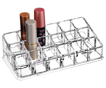 Cosmetic Clear Make Up Organiser Acrylic 18 Sections for Lipstick Lip gloss Nail Polish M8118 - Energy Light Bulbs - Free delivery on all orders
