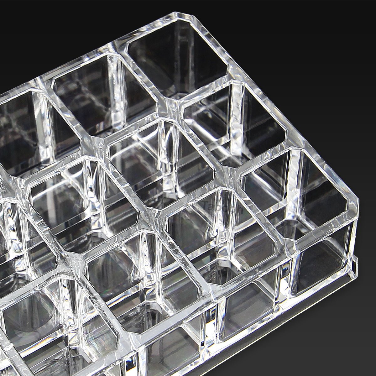Cosmetic Clear Make Up Organiser Acrylic 24 Sections for Lipstick Lip gloss Nail Polish M8202 - Energy Light Bulbs - Free delivery on all orders