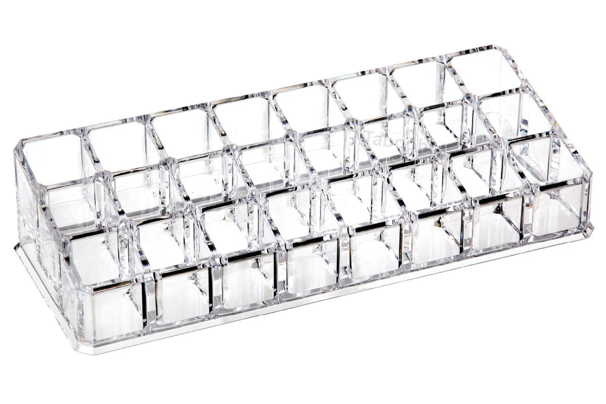 Cosmetic Clear Make Up Organiser Acrylic 24 Sections for Lipstick Lip gloss Nail Polish M8202 - Energy Light Bulbs - Free delivery on all orders