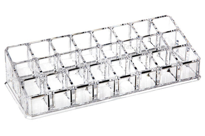Cosmetic Clear Make Up Organiser Acrylic 24 Sections for Lipstick Lip gloss Nail Polish M8202 - Energy Light Bulbs - Free delivery on all orders