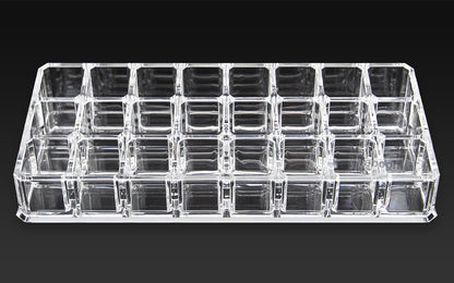 Cosmetic Clear Make Up Organiser Acrylic 24 Sections for Lipstick Lip gloss Nail Polish M8202 - Energy Light Bulbs - Free delivery on all orders