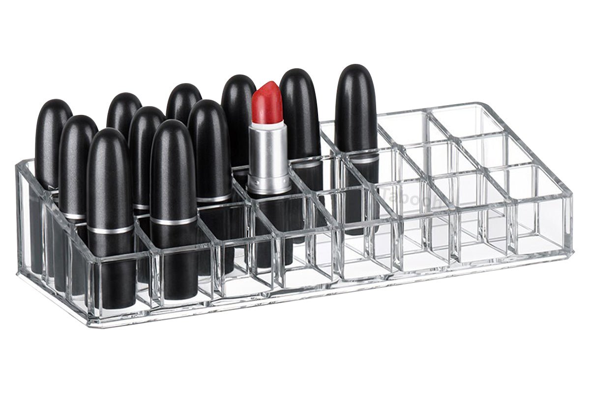 Cosmetic Clear Make Up Organiser Acrylic 24 Sections for Lipstick Lip gloss Nail Polish M8202 - Energy Light Bulbs - Free delivery on all orders