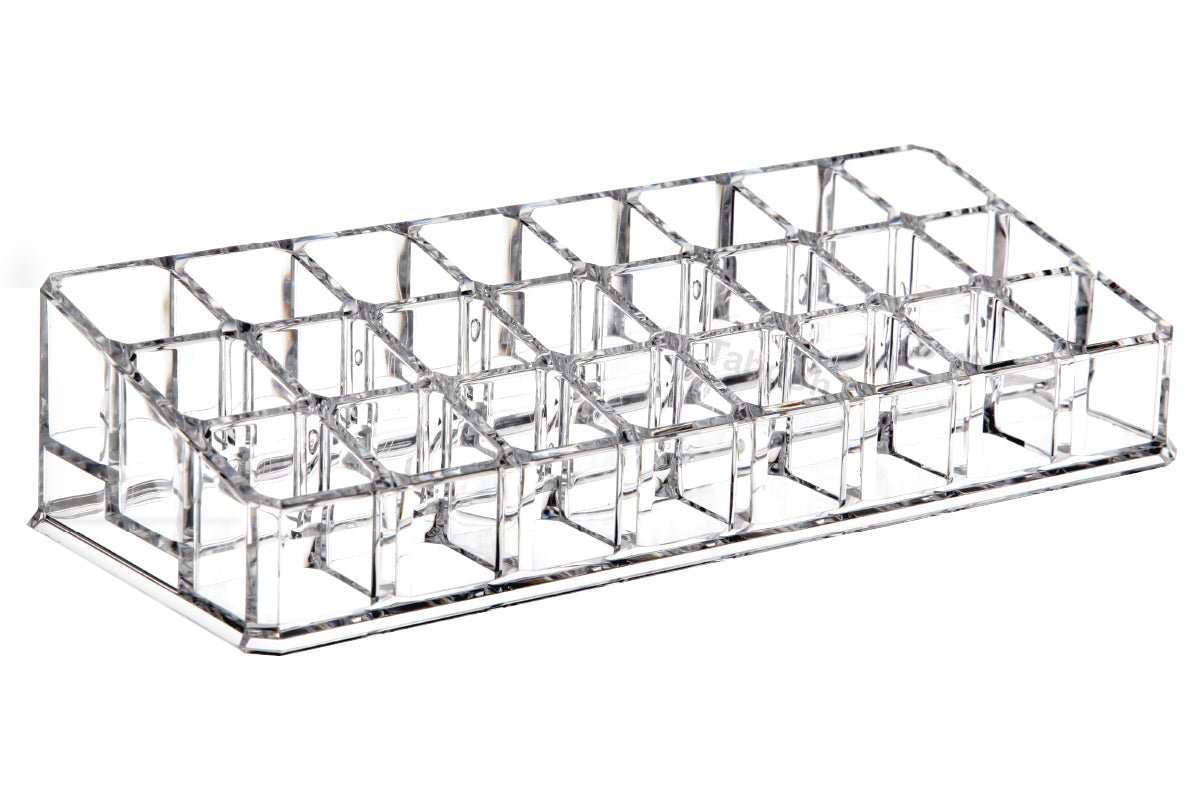 Cosmetic Clear Make Up Organiser Acrylic 24 Sections for Lipstick Lip gloss Nail Polish M8202 - Energy Light Bulbs - Free delivery on all orders