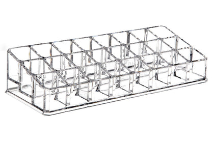 Cosmetic Clear Make Up Organiser Acrylic 24 Sections for Lipstick Lip gloss Nail Polish M8202 - Energy Light Bulbs - Free delivery on all orders