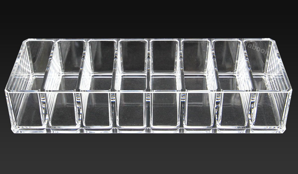Cosmetic Clear Make Up Organiser Acrylic 8 Sections for Eye Shadow Palette Face Powder M8113 - Energy Light Bulbs - Free delivery on all orders