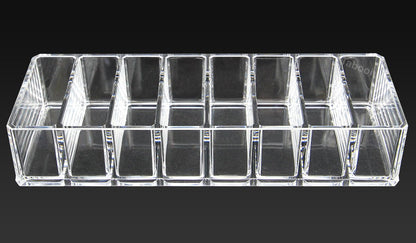 Cosmetic Clear Make Up Organiser Acrylic 8 Sections for Eye Shadow Palette Face Powder M8113 - Energy Light Bulbs - Free delivery on all orders