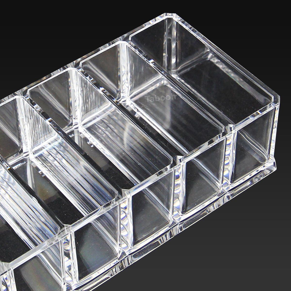 Cosmetic Clear Make Up Organiser Acrylic 8 Sections for Eye Shadow Palette Face Powder M8113 - Energy Light Bulbs - Free delivery on all orders