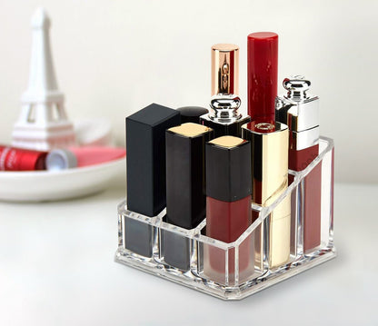 Cosmetic Clear Make Up Organiser Acrylic 9 Sections for Lipstick Lip gloss Nail Polish M8203 - Energy Light Bulbs - Free delivery on all orders