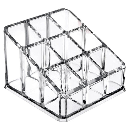 Cosmetic Clear Make Up Organiser Acrylic 9 Sections for Lipstick Lip gloss Nail Polish M8203 - Energy Light Bulbs - Free delivery on all orders