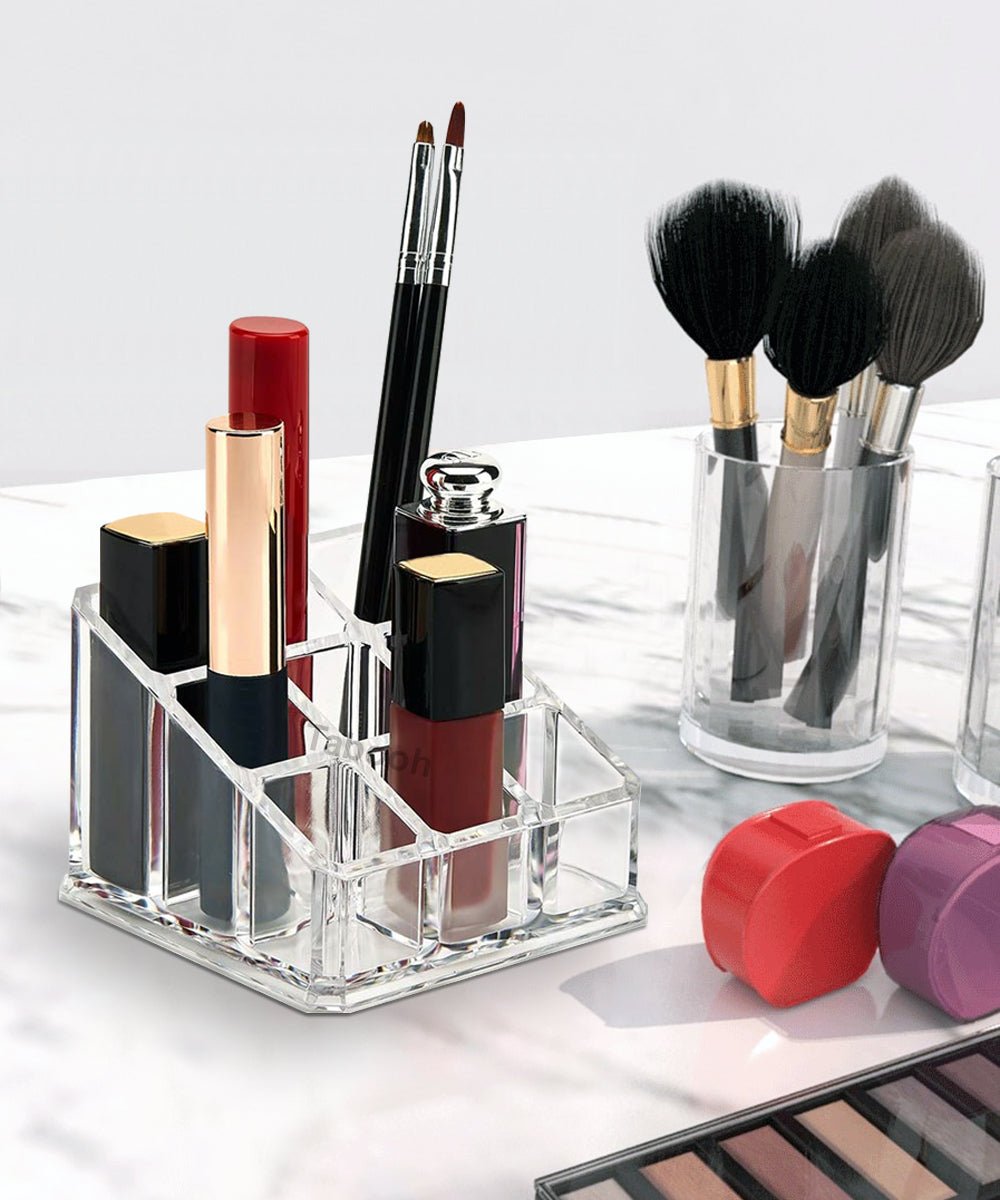 Cosmetic Clear Make Up Organiser Acrylic 9 Sections for Lipstick Lip gloss Nail Polish M8203 - Energy Light Bulbs - Free delivery on all orders