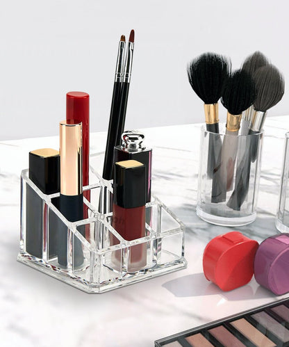 Cosmetic Clear Make Up Organiser Acrylic 9 Sections for Lipstick Lip gloss Nail Polish M8203 - Energy Light Bulbs - Free delivery on all orders